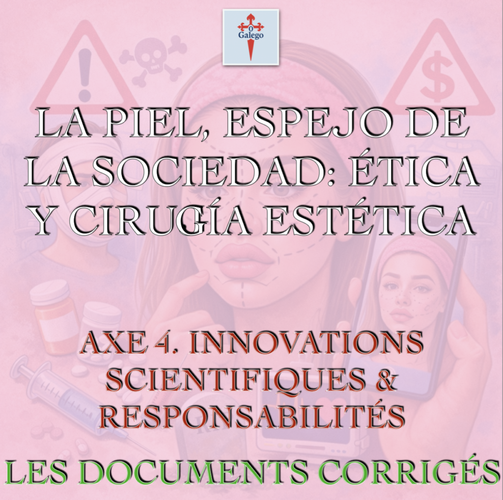 LA PIEL, ESPEJO DE LA SOCIEDAD: ÉTICA Y CIRUGÍA ESTÉTICA - AXE.4 INNOVATIONS SCIENTIFIQUES ET RESPONSABILITÉS